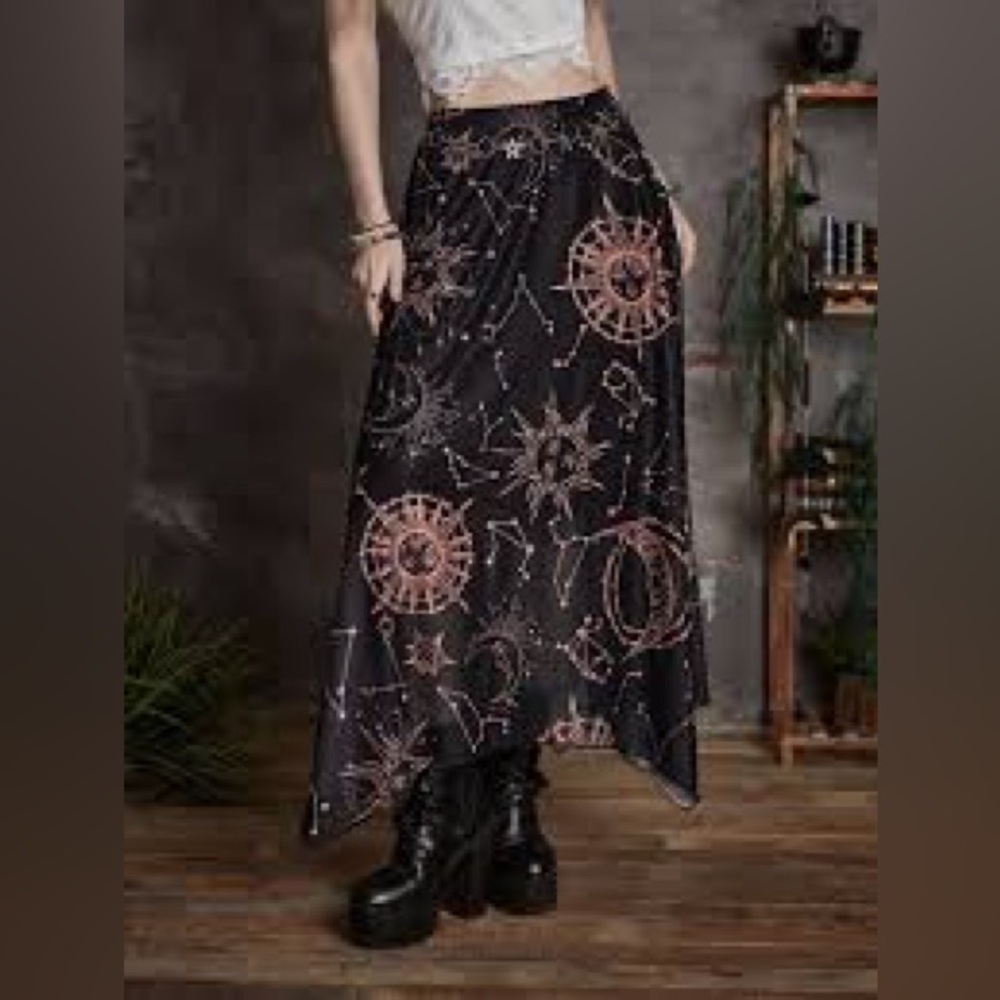 Sun and moon skirt